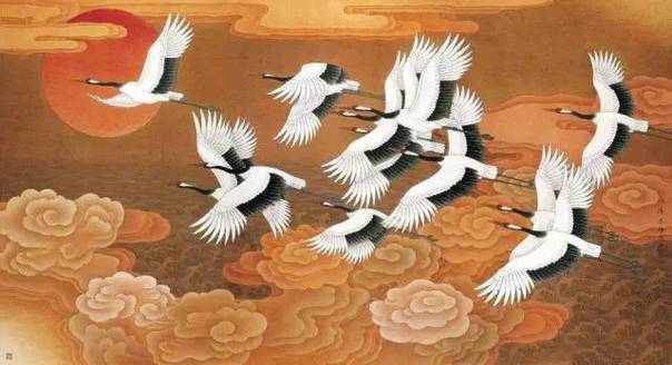 王天胜《鹤翔昌瑞》