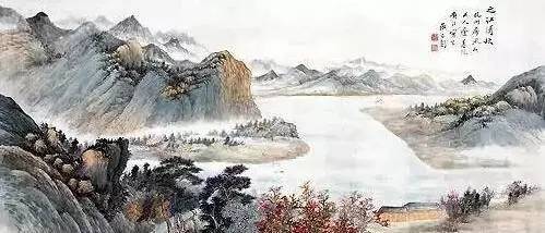张石园《元江清秋》