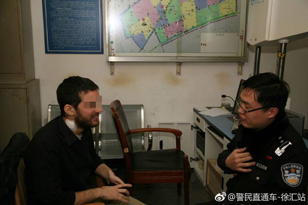 上海警方通报“一外籍男子被划伤”：嫌犯系精神病患者已被抓