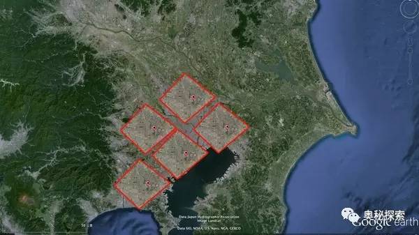 图3：东京建成市区大约是北京的4~5倍。