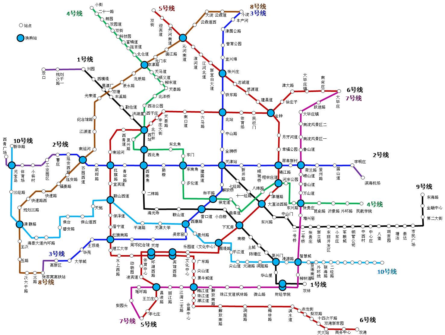 2020年地铁全线规划图