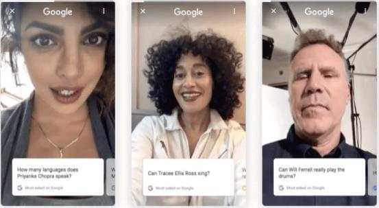 谷歌推移动搜索新功能：名人通过视频回答问题