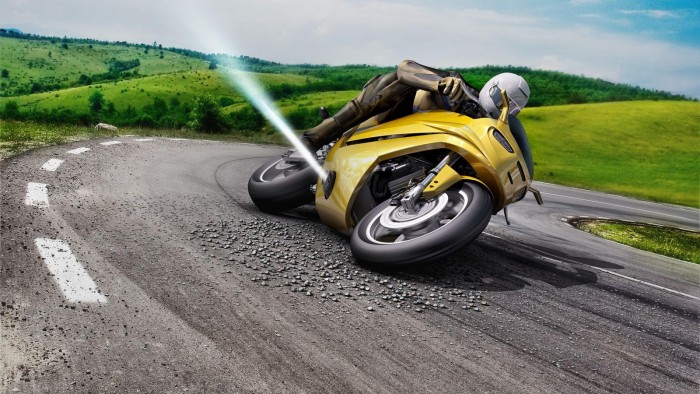 博世正在测试一种压缩气体驱动的防滑技术 使摩托车变得更安全