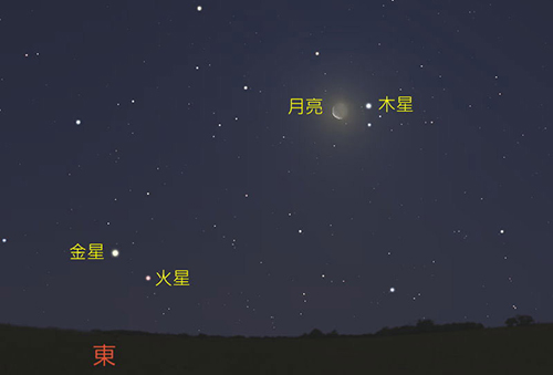 周末观天象：23日晚到24日凌晨上演“木星合月”