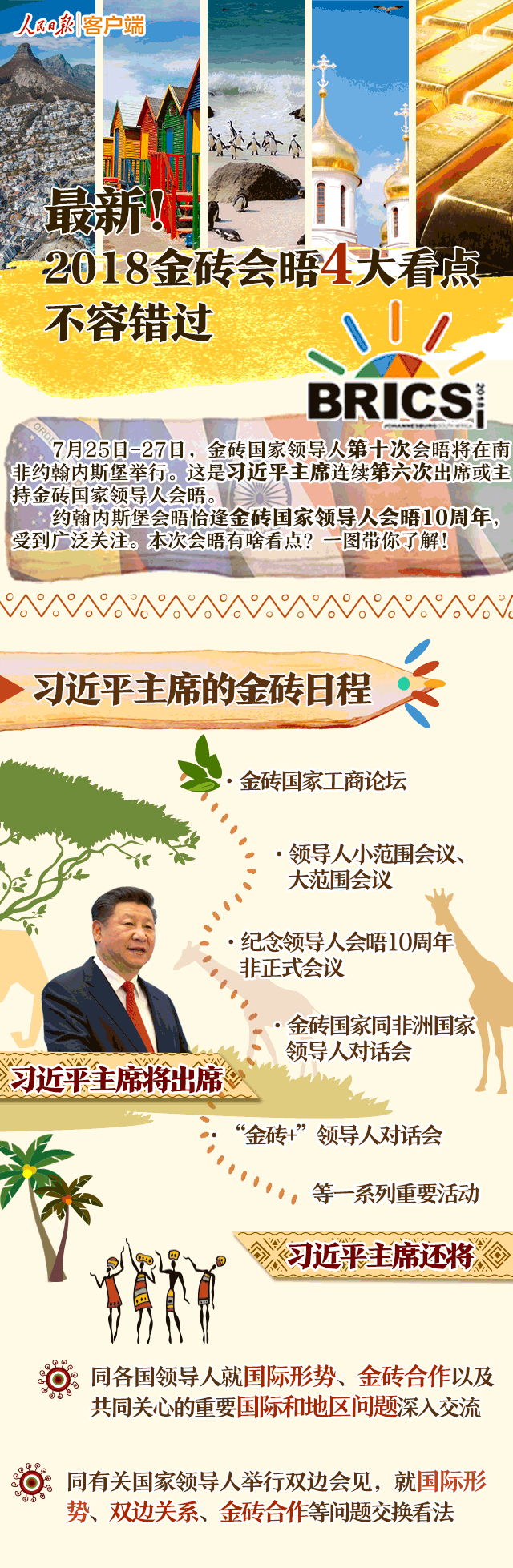 金砖会晤今天举行，四大看点不容错过