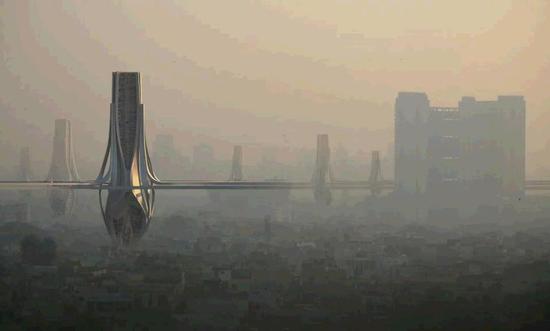 迪拜拟造巨型除霾塔 每天净化320万立方米清洁空气