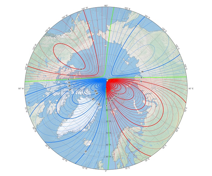 北磁极偏移 你我的手机导航都会受影响