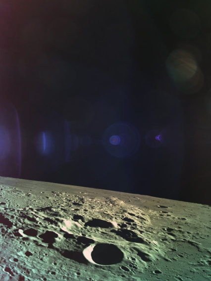在坠毁之前 以色列探测器捕获最后一张令人惊叹的月球图像