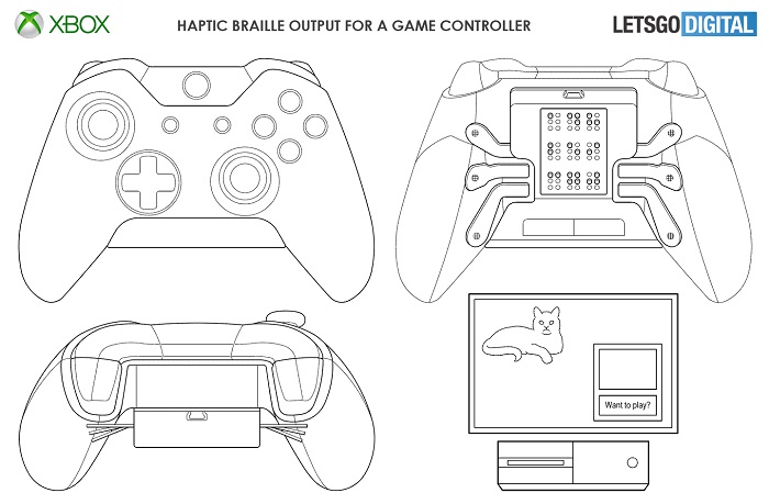 微软盲文触感游戏手柄专利曝光