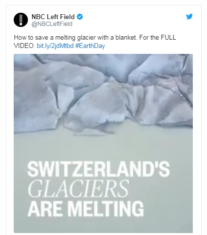 瑞士阿尔卑斯山再现“怪现象”：冰川披上了油布