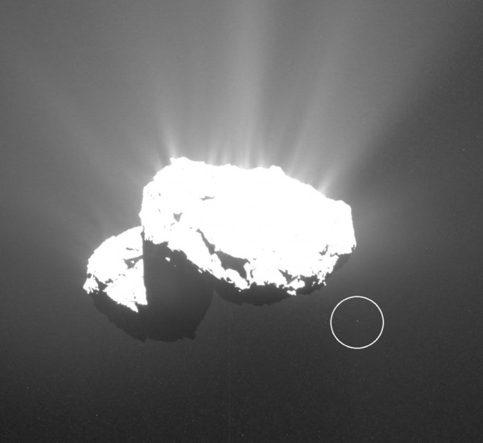 罗塞塔探测器发现67P/C-G彗星包含一颗仅有4米直径的小卫星