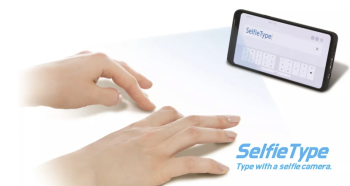 三星研发手机专用隐形AI键盘SelfieType