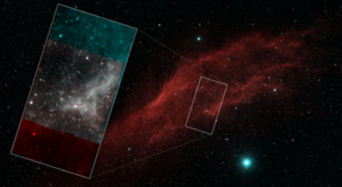 NASA公布斯皮策捕获的最后一张缥缈梦幻的星云图像