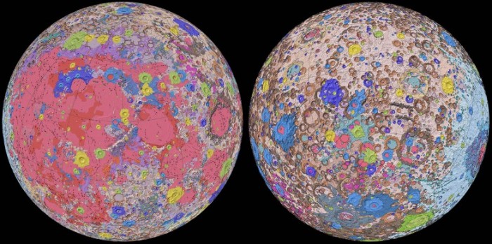 NASA和USGS合作绘制了有史以来最详细的月球地质图