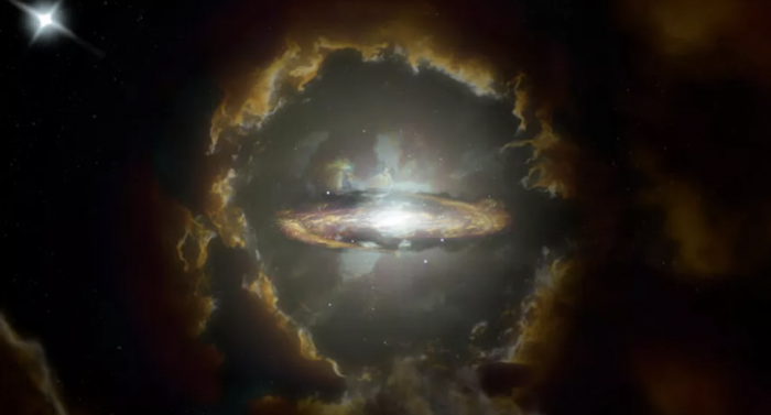 天文学家从早期宇宙中发现巨大的星系盘