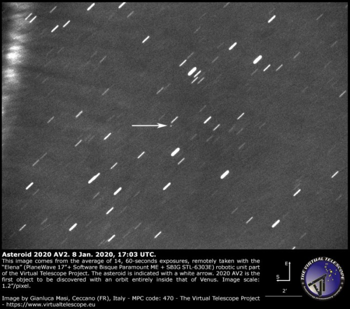 金星轨道内发现的第一颗小行星可能提供失踪地幔小行星线索