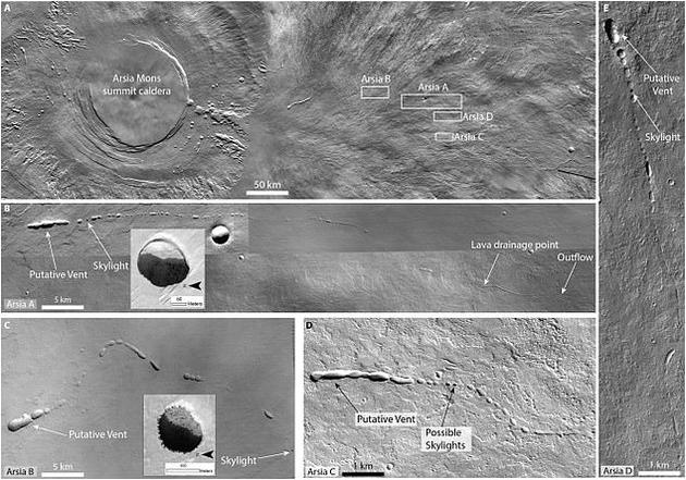 月球和火星上地下熔岩管体积庞大 或可容纳未来人类太空基地