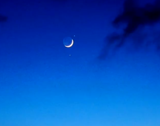 “双星伴月”今明两天扮靓夜空：肉眼可见星月美景
