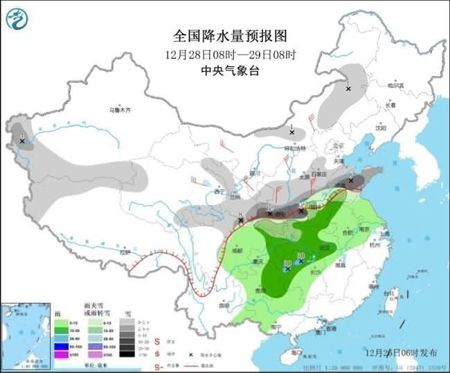 寒潮天气将影响我国中东部 华北中南部黄淮等地有霾天气