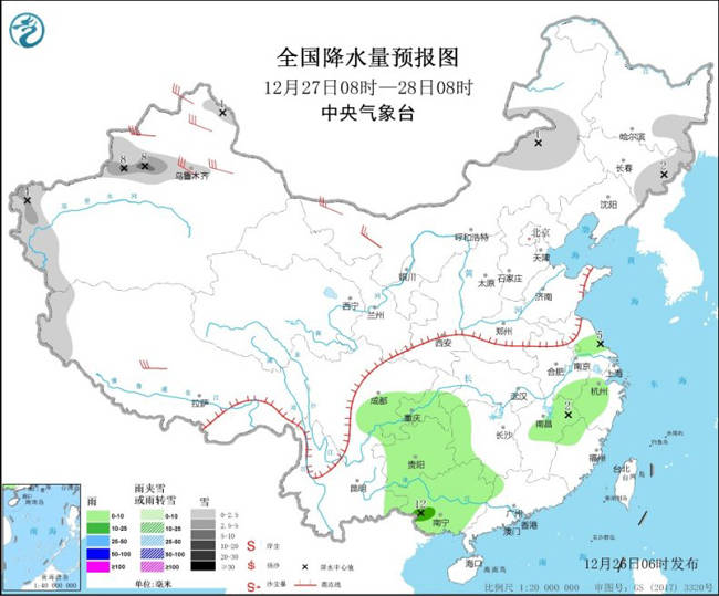 寒潮天气将影响我国中东部 华北中南部黄淮等地有霾天气