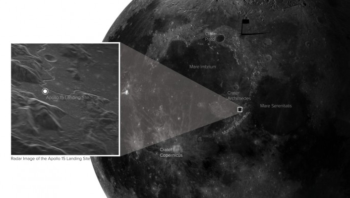 实验性行星雷达捕捉到不可思议的高分辨率月球图像