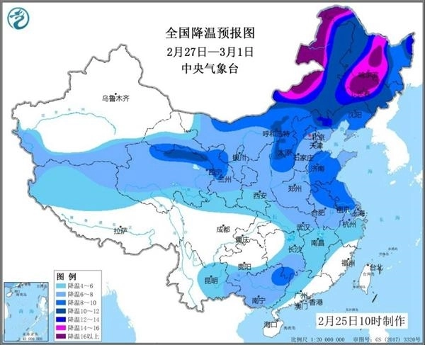 新一轮更大范围雨雪来袭：最高气温重回0℃以下