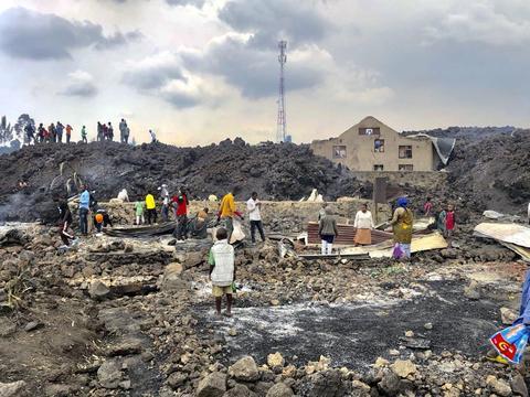 刚果(金)尼拉贡戈火山喷发已致15人死亡