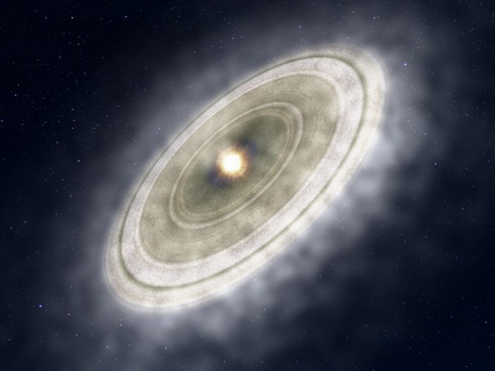 研究称与小型恒星由尘埃盘形成不同 大质量恒星是由碎片形成的