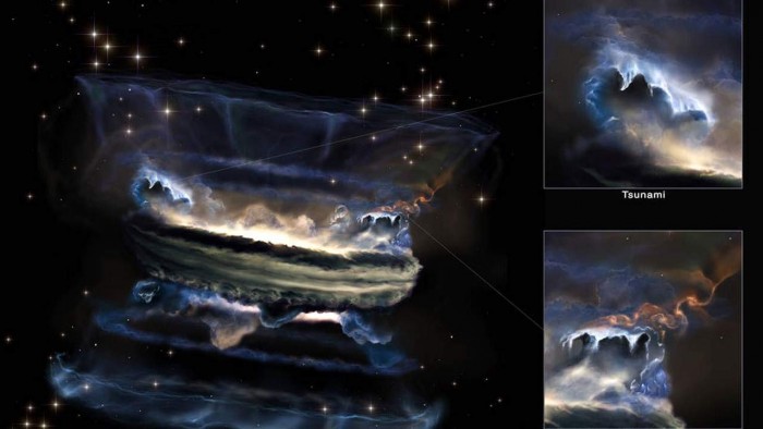 计算机模拟显示气体海啸可能逃离超大质量黑洞