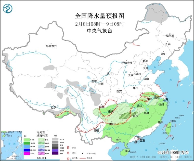 南方多地迎来暴雪 未来十天阴雨雪不断