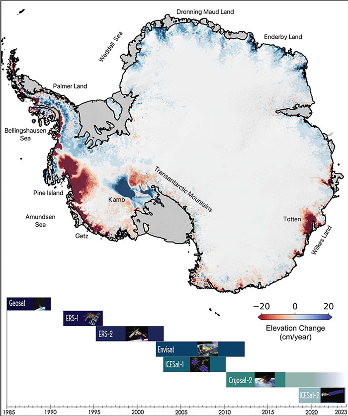 “南极洲正在崩溃的边缘”：NASA研究揭露了数十年的冰层损失