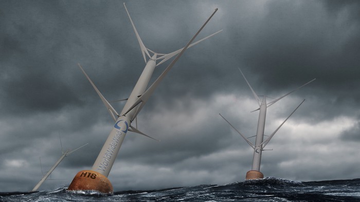 全新浮动式“海上垂直对转风力发电机”效率可达水平固定式一倍以上
